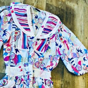 Diane Freis vintage 1980s georgette maxi white dress